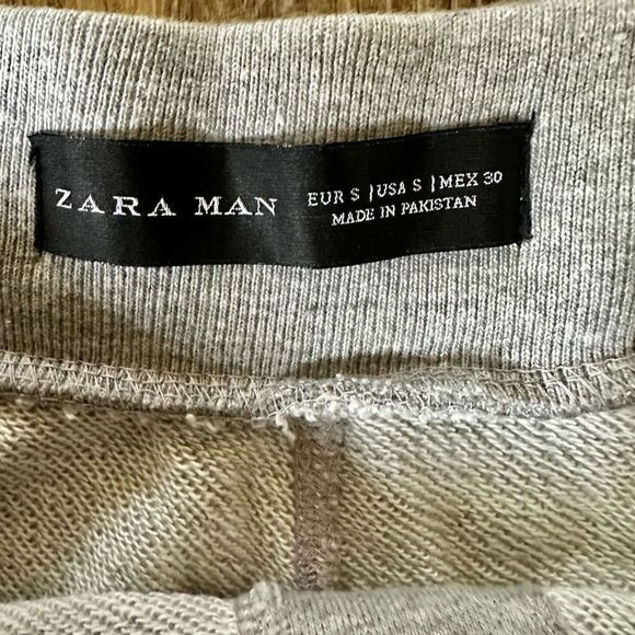 Zara Man grey distressed drawstring sweatpants - Picture 7 of 11